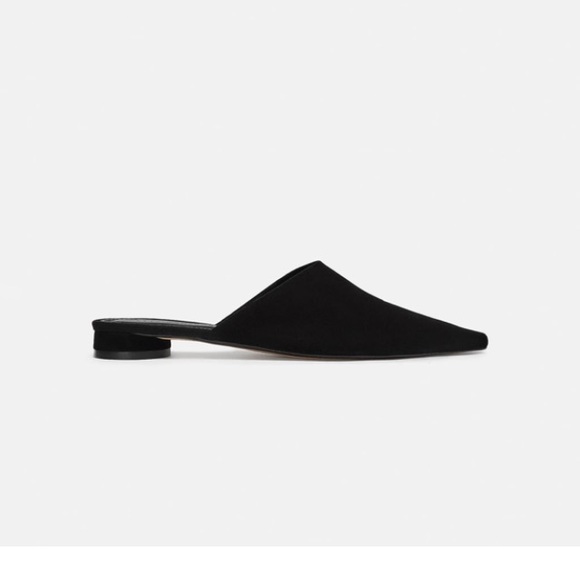 Zara black leather mule NWT - Picture 3 of 5